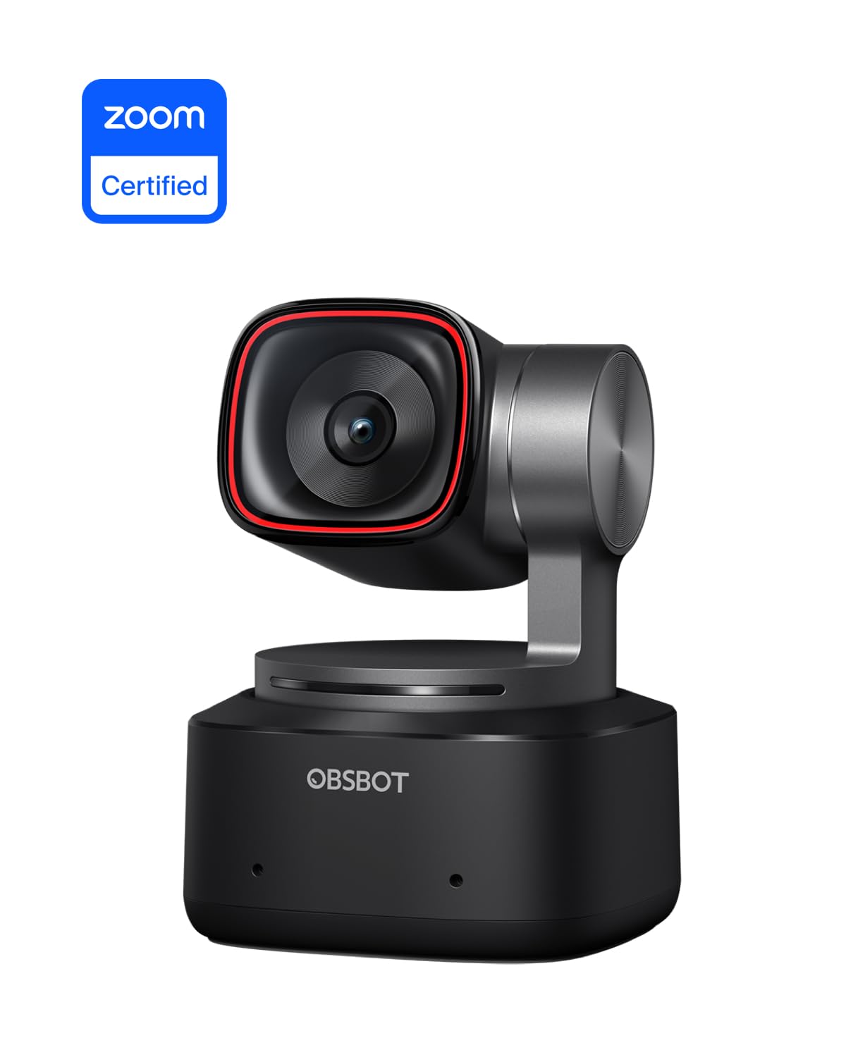 OBSBOT Tiny 2 Webcam 4K Voice Control PTZ, AI Tracking Multi-Mode & Auto Focus, Web Camera with 1/1.5" Sensor, Gesture Control, 60 FPS, HDR Light Correction, Webcam for PC, Streaming, Meeting, etc.