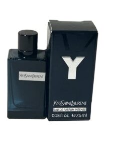 yves saint laurent ysl y men perfume intense parfum mini splash on small travel size 7.5 ml / 0.25 fl oz