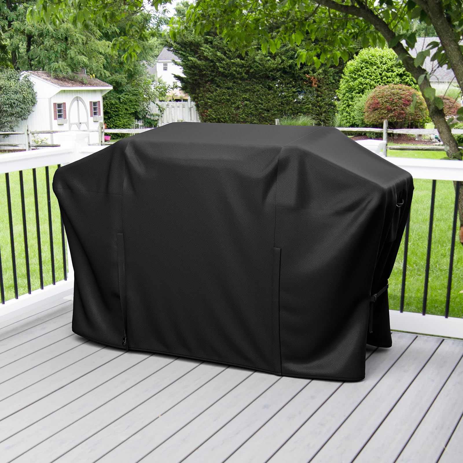 SHINESTAR Griddle Cover for Blackstone 36 Inch Culinary Series, Heavy Duty Waterproof 5441 Flat Top Gas Grill Cover with Large Air Vent, Click-close Straps, Handle and Zipper, Black