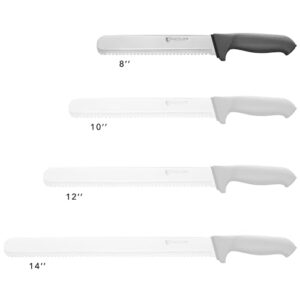 KUTLER Professional 8-Inch Bread Knife and Cake Slicer with Serrated Edge - Ultra-Sharp Stainless Steel Cutlery