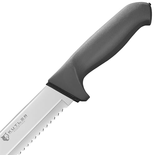 KUTLER Professional 8-Inch Bread Knife and Cake Slicer with Serrated Edge - Ultra-Sharp Stainless Steel Cutlery