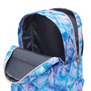 BLUEFAIRY Middle School Backpacks for Girls Teens Ages 8-10 Galaxy Backpack High School Bags Padded Straps Large Book Bag Bookbag for Teenagers Blue 17"