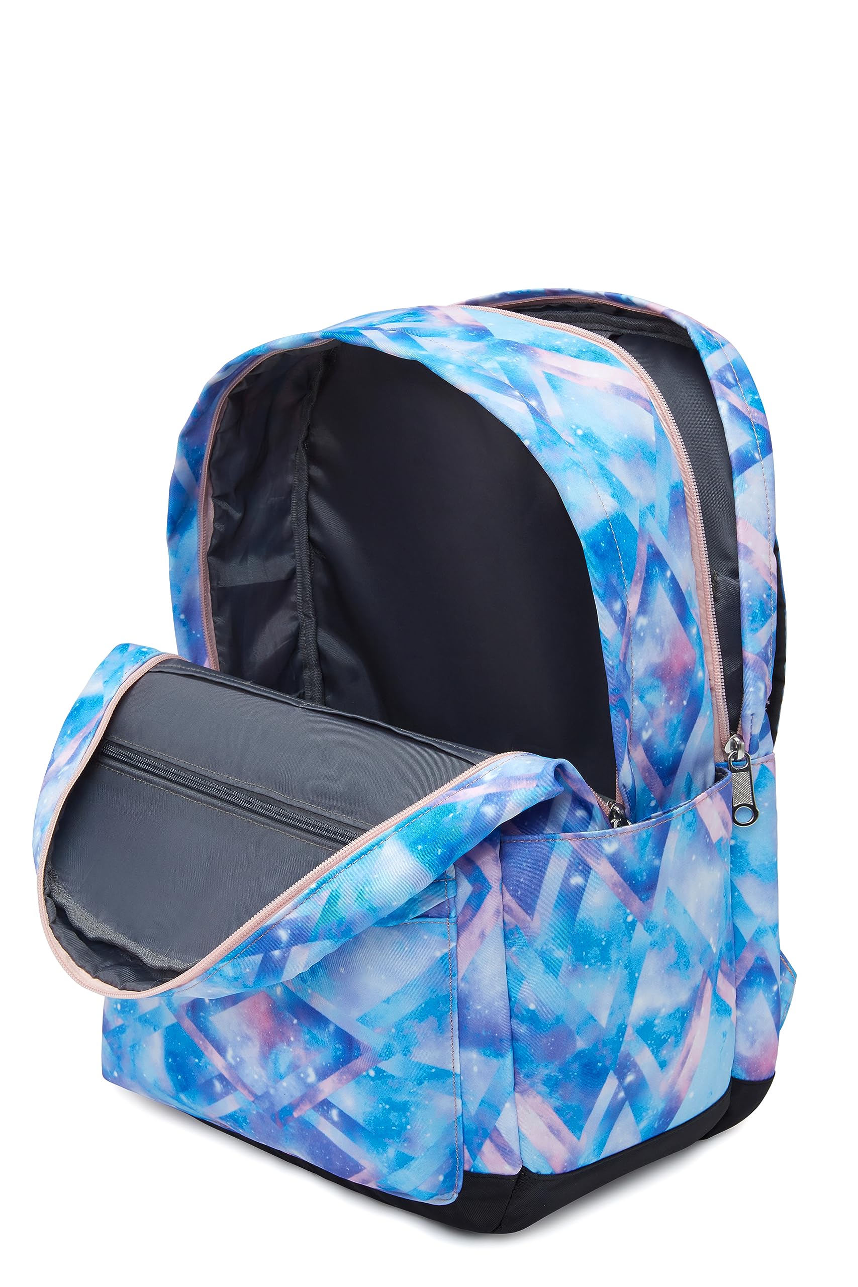 BLUEFAIRY Middle School Backpacks for Girls Teens Ages 8-10 Galaxy Backpack High School Bags Padded Straps Large Book Bag Bookbag for Teenagers Blue 17"