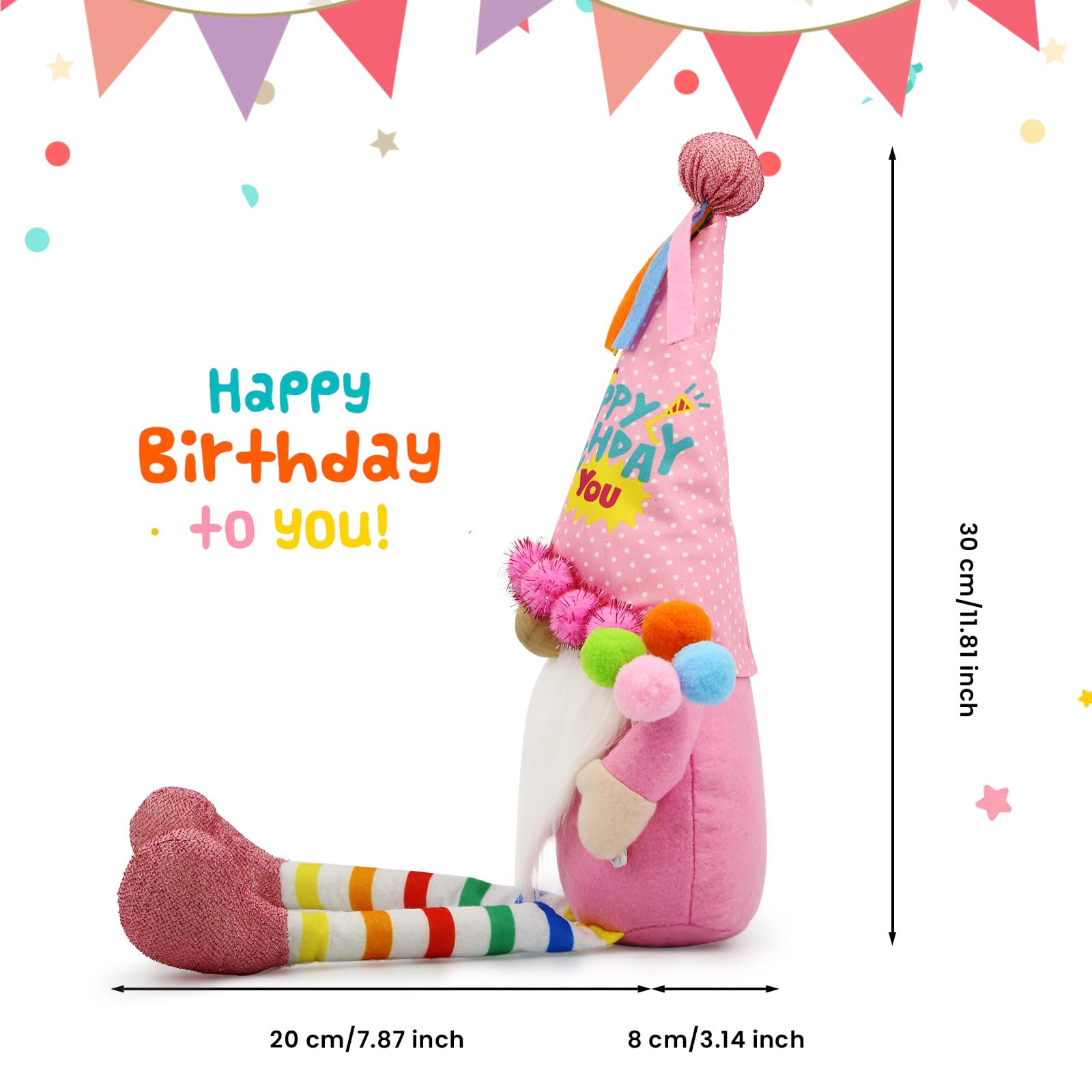 Happy Birthday Gifts for Women, Funny Happy Birthday Gnomes Gifts for Women Best Friends Mom Mother Wife Grandma Daughter Her Girl Sister Happy Birthday Gift Ideas Birthday Decor Birthday Decorations