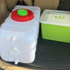 20 Gallon Water Storage Containers for Camping, 80L Large Capacity Water Tank with Spigot, Portable Emergency Water Storage for Household Water Outdoor Camping, RV, Self-Driving Tour