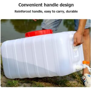 20 Gallon Water Storage Containers for Camping, 80L Large Capacity Water Tank with Spigot, Portable Emergency Water Storage for Household Water Outdoor Camping, RV, Self-Driving Tour