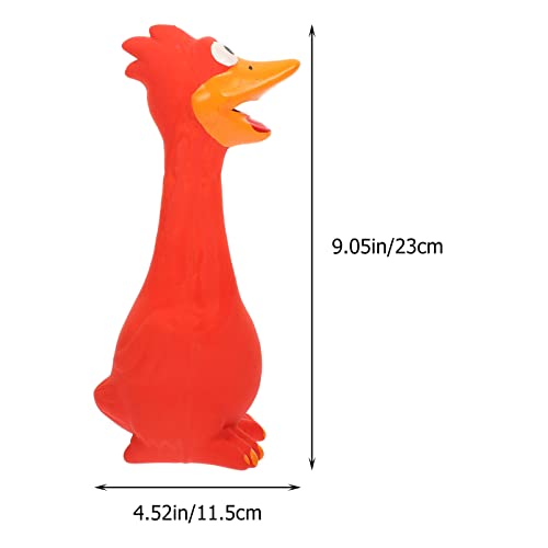 ibasenice Ferret Toys Chihuahua Accessories Rubber Chicken Squeaky Dog Toys Chewing Toy Chicken Shaped Dog Toy Household Sounding Toy Dog Supply Ferret Accessories Pet Toys