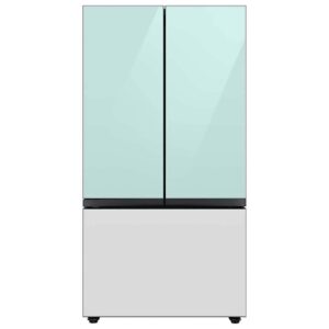 SAMSUNG Morning Blue Glass BESPOKE 3-Door French Door Refrigerator Top Panel