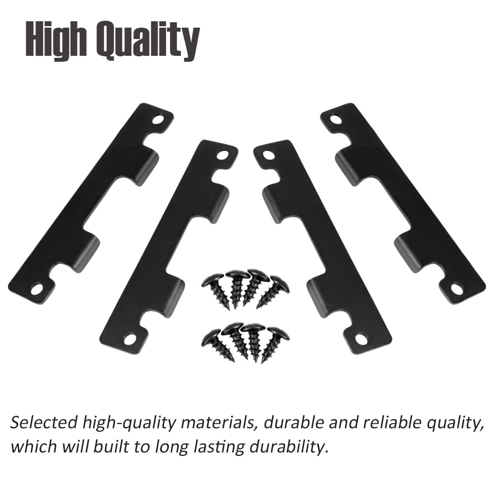 Automkt Gate Tailgate Hinge Plates and Screws YAM-TAILG-at-HP Fits for Yamaha Rhino 2006-2009 450 YXR450F 2004-2007 660 YXR660F 2008-2013 700 YXR700F