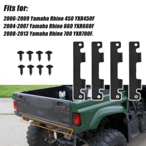 Automkt Gate Tailgate Hinge Plates and Screws YAM-TAILG-at-HP Fits for Yamaha Rhino 2006-2009 450 YXR450F 2004-2007 660 YXR660F 2008-2013 700 YXR700F