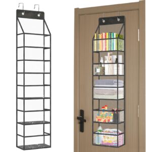 5-Shelf Over The Door Storage Organizer,Door Organizer Hanging，Over The Door Pantry Organizer，Back Of Door Storage Organizer，25lb Ultra Sturdy & Large Capacity Door Organizer for Closet,Bedroom