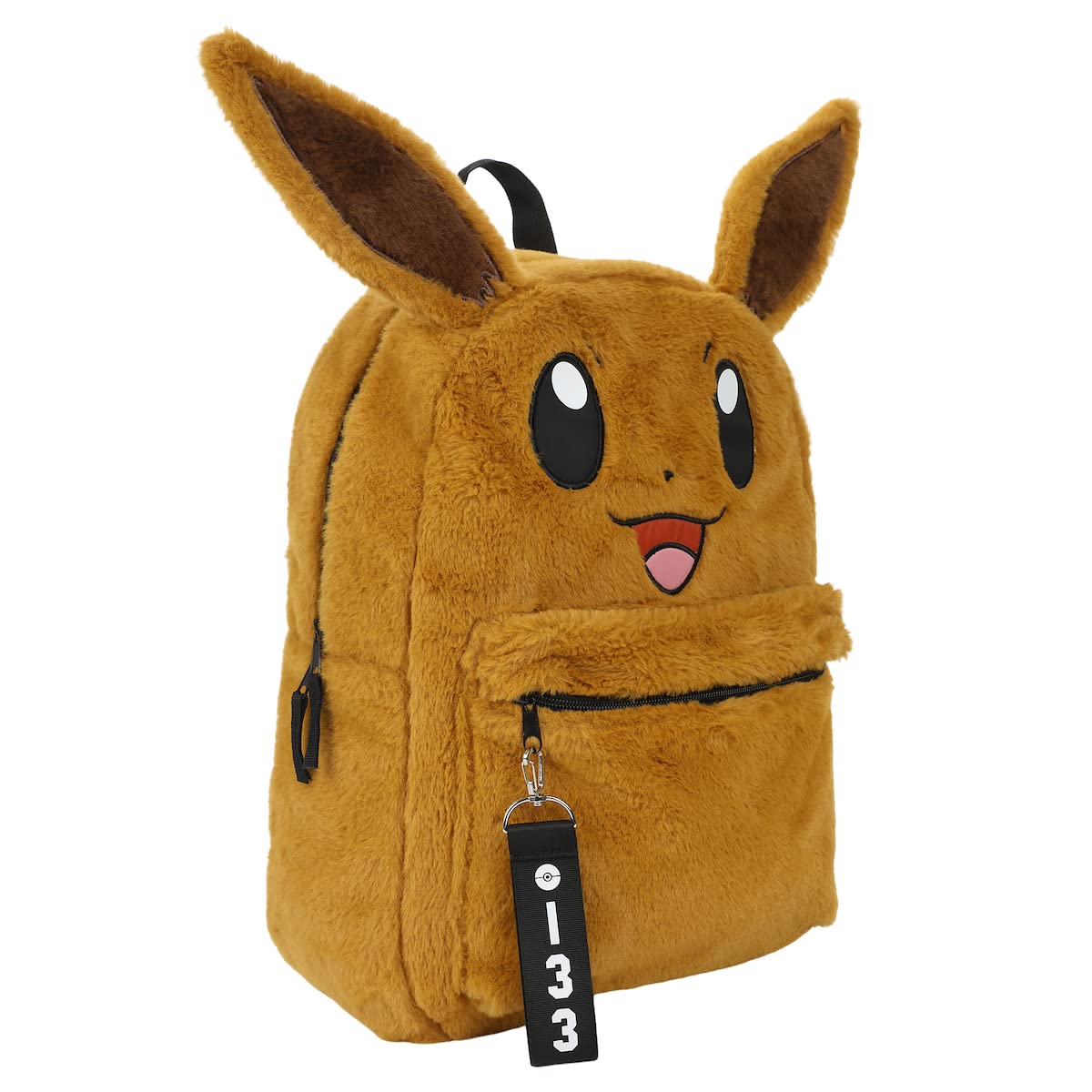 Bioworld Pokemon Plush Eevee 16" Backpack with Chunk Webbing Puller