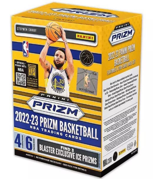 2022/23 NBA Prizm Basketball Blaster Box 6 Packs Per Box 4 Cards Per Pack Factory Sealed