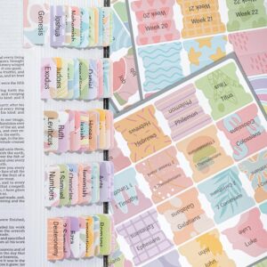 Mr. Pen- Bible Tabs, 120 Tabs, Laminated Bible Tabs for Women and Men, Bible Tabs for Study Bible, Bible Index Tabs, Bible Book Tabs, Bible Labels Tabs, Mr Pen Bible Tabs