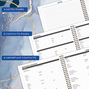 2024-2026 Monthly Planner/Calendar - Monthly Planner 2024-2026, Jul. 2024 - Jun. 2026, 8.5" x 11", 24-Month Planner with Pocket & Label, Thick Paper, Monthly Tabs, Twin-Wire Binding - Leaf Sand