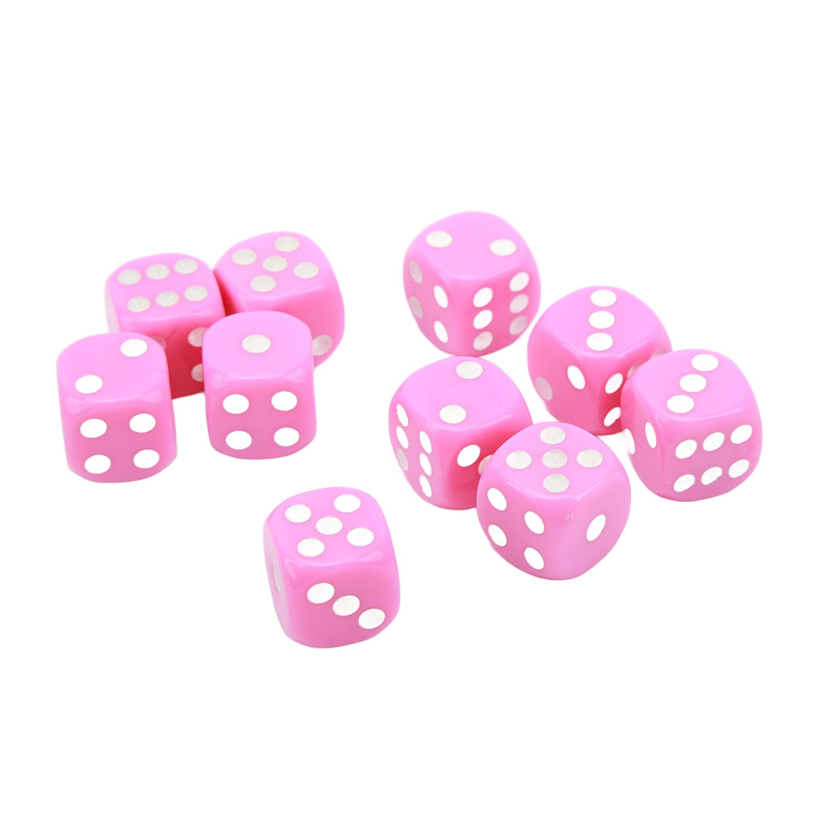 30PCS Dice Set, 16MM Plastic 6 Sided Round Corners Dice Cubes, Polyhedral Dice Set, Premium Rounded Corners Colored Bulk Dice for Classroom Teaching, Board Games, Dices Game ()