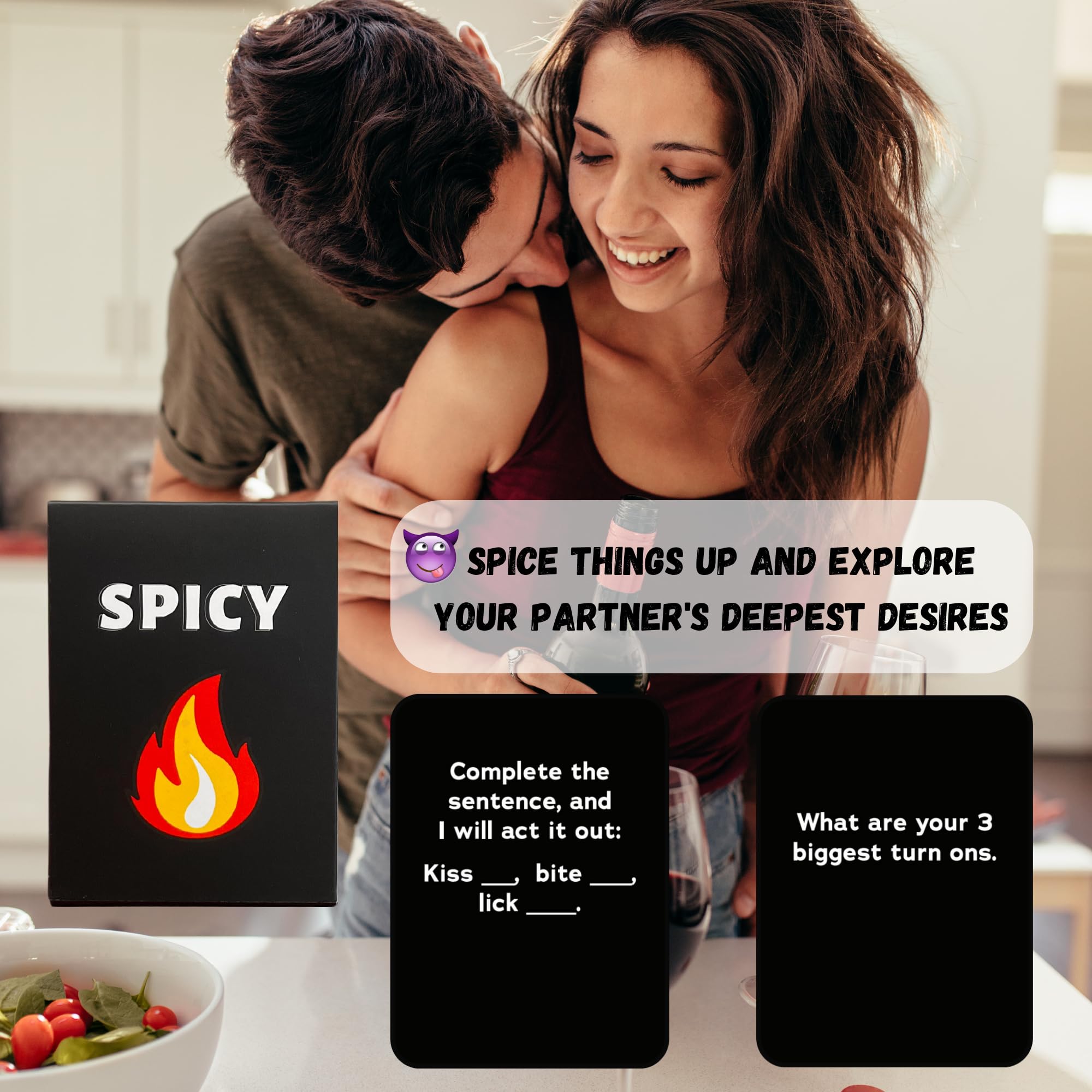 Let's Talk Love - Couples Games for Fun and Romantic Date Night. Perfect Game Gift to Spice up Your Relationship - Intimate and Spicy Ideas