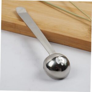 ULTECHNOVO 10 Pcs Pulp Strainer Spoon Pickle Jar Spoon Cooking Skimmers Olive Spoon Strainer Hot Pot Strainer Scoop Olive Slotted Spoon Cherry Serving Spoon Household Picker Stainless Steel