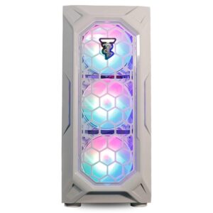 ViprTech Ghost 3.0 Liquid-Cooled PC - AMD Ryzen 5 5600X (12-LCore 4.6Ghz), RTX 4060 8GB, 32GB DDR4 3200 RAM, 1TB NVMe SSD, VR-Ready, Streaming, WiFi, RGB, Win 11, Warranty, Gaming Desktop Computer