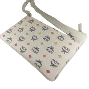 MCM Women's White Rainbow Visetos Coated Canvas Crossbody Bag