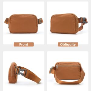 fanny pack,crossbody bags for women trendy,mini belt bag,fashion waistpacks,sling bag for men,waist bag,for Workout Running Traveling Hiking,brown