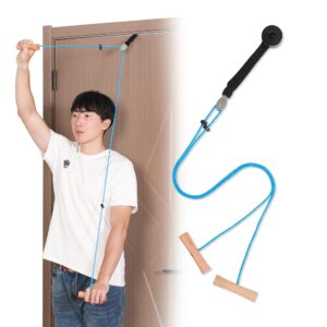 Shoulder Pulley for Physical Therapy, Shoulder Pulley, Over The Door Pulley for Shoulder Rehab with Durable Metal Pulley, Aids Recovery and Rehabilitation, Improve and Strengthen Mobility