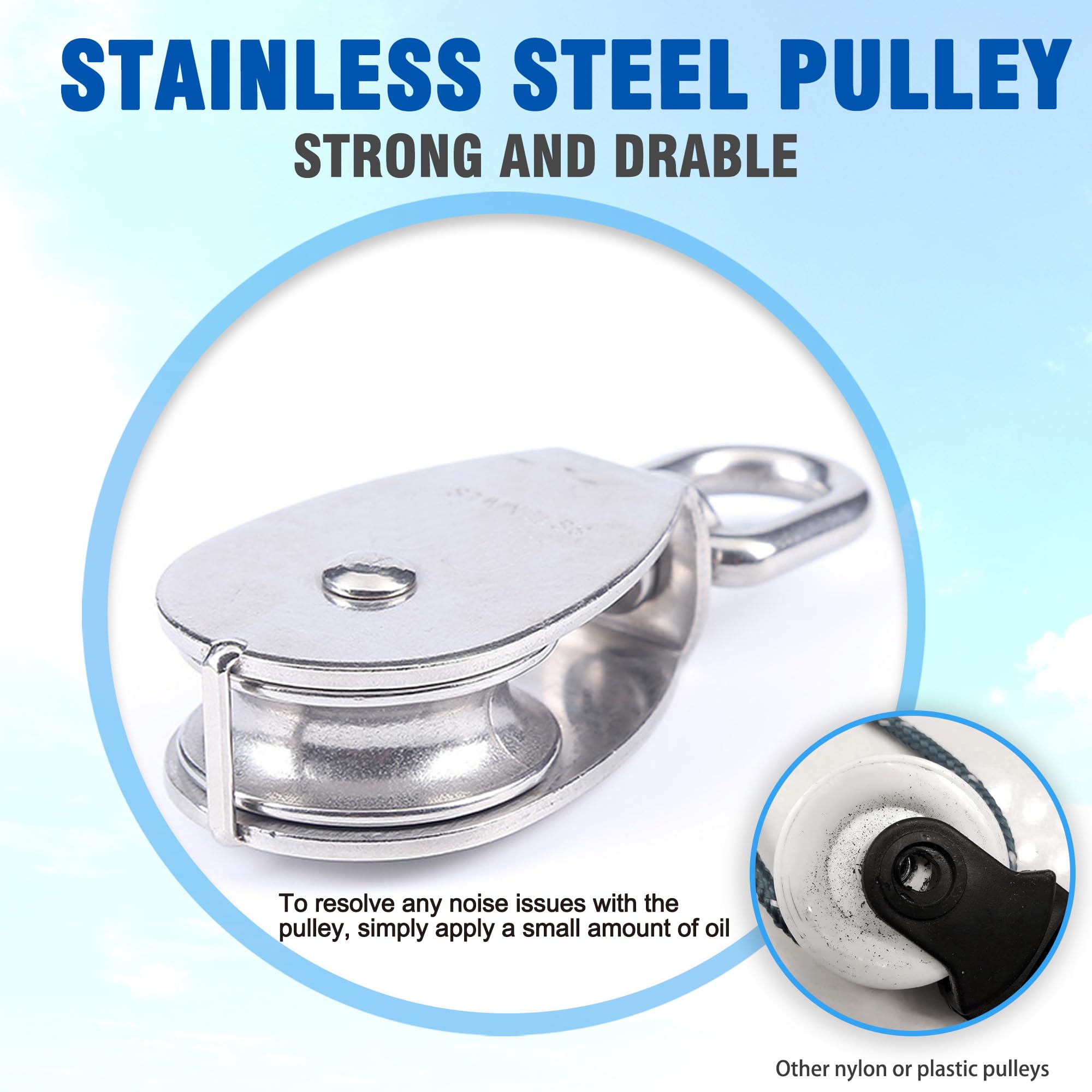 Shoulder Pulley for Physical Therapy, Shoulder Pulley, Over The Door Pulley for Shoulder Rehab with Durable Metal Pulley, Aids Recovery and Rehabilitation, Improve and Strengthen Mobility