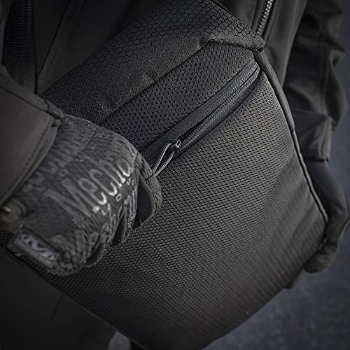 M-Tac Elite Magnet Large Crossbody Messenger Bag - Tactical Concealed Carry Shoulder Bag for Men (Black)