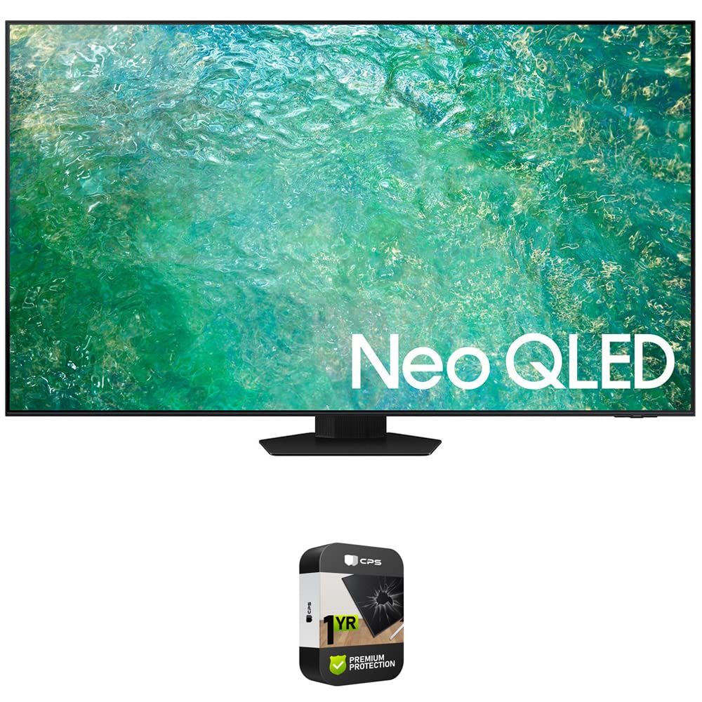 SAMSUNG QN55QN85CA 55 Inch Neo QLED 4K Smart TV Bundle with 1 YR CPS Enhanced Protection Pack (2023 Model)