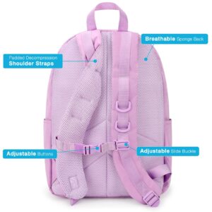 STEAMEDBUN Aesthetic Backpack for Teen Girls, Kawaii Backpack for School, Cute Ita Backpack with Insert(purple)