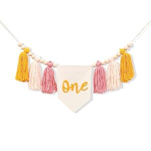 Boho Sun Birthday High Chiar Yarn Tassel Garland Banner - Sunshine 1st Birthday Decoration,Sunshine 1st Birthday High Chair Banner,First Trip Around The Sun High Chair Tassel Garland