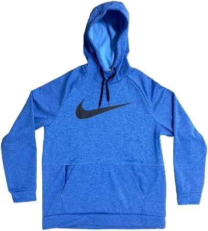 Nike mens Men's Hoodie Pull-over Swoosh (as1, alpha, m, regular, regular, Blue/Black)