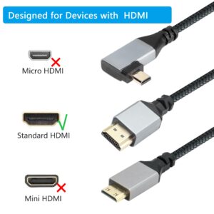 RIIEYOCA UHD 4K HDMI Male to HDMI Male Braided Cable 0.75ft 18Gbps High Speed HDMI 2.0 Cable Supports 4K@60Hz,1080p,2K,HDCP 2.2,ARC,3D, Male to Male Cord for Blu-ray Players,HDTV,3D,Roku Ultra (2pack)