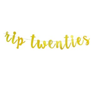 Rip Twenties Banner For Happy 30th Birthday Party Supplies, Men/Women Dirty 30,Funny 30th Bday Decorations