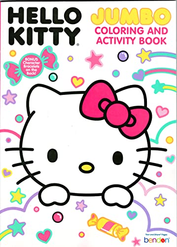 Hello Kitty Coloring Acitivty Book Set for Kids, Girls - Bundle with PlayPack, Stickers, Kids Coloring Book and More