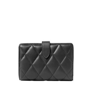 kate spade wallet for women Carey wallet in smooth quilted leather, Black, Wallet