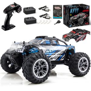 fuuy 1/16 fast rc cars for adults with 2 batteries&shells, all terrain 42kph high-speed remote control car, waterproof off-road rc crawler, hobby truck toy youth gift for age 14+