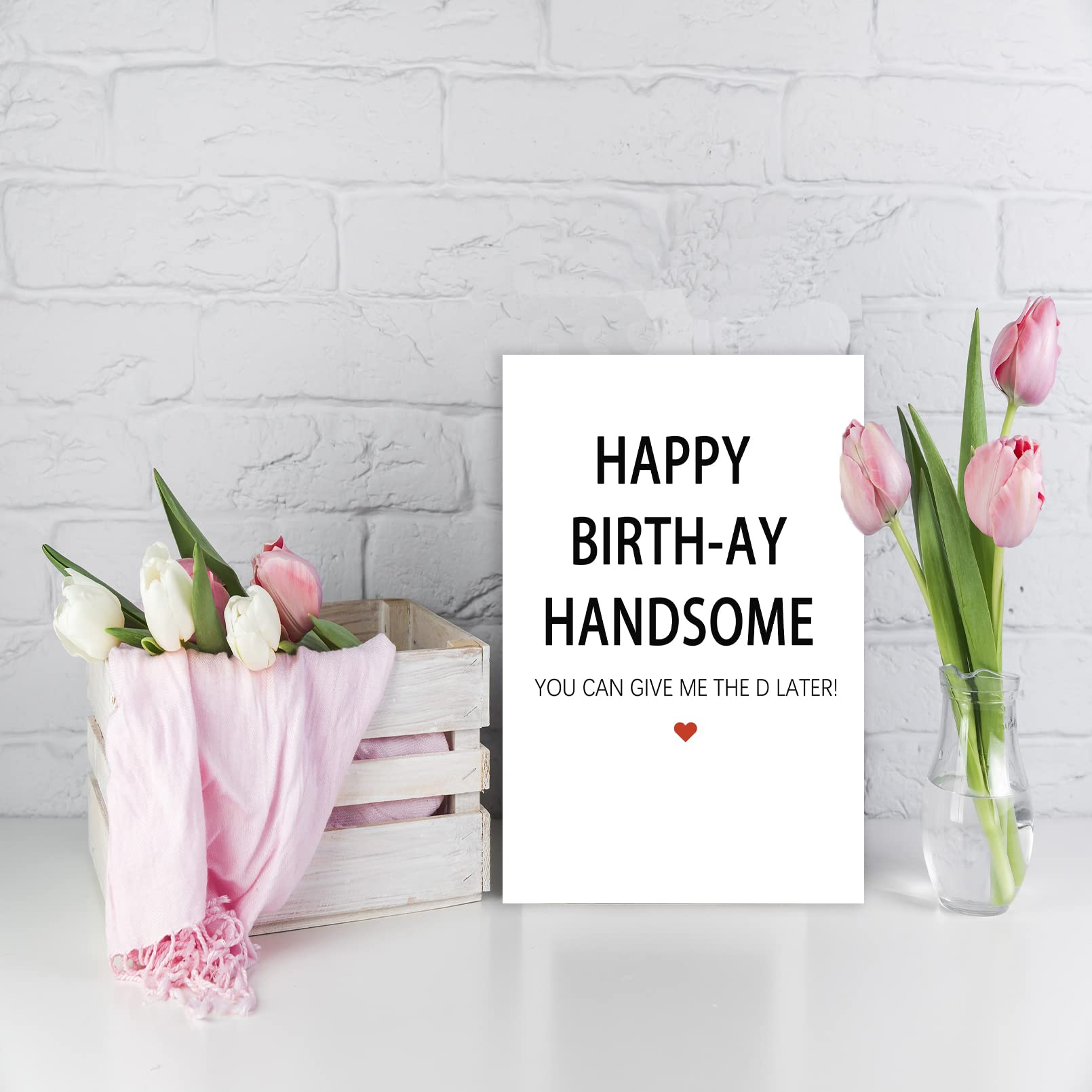 Funny Birthday Card for Men, Humor Birthday Card Gift for Husband Boyfriend Fiance, Unique Bday Card for Him