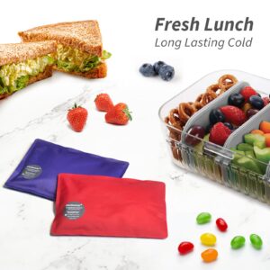 Cerbonny Ice Packs for Lunch Boxes, Freezer Packs for Coolers, Keep Food Cold