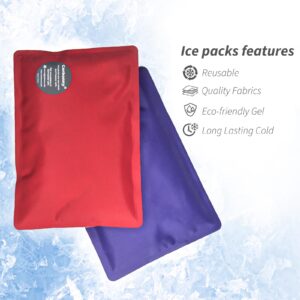 Cerbonny Ice Packs for Lunch Boxes, Freezer Packs for Coolers, Keep Food Cold