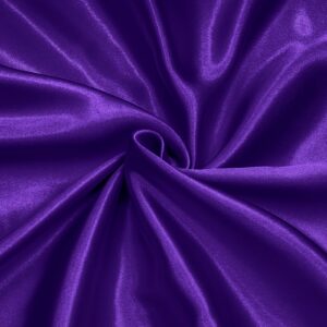 homiest purple satin fabric by the yard, 1 yard x 58 inch charmeuse satin fabric silky & shiny cloth fabric, smooth bridal satin fabric for wedding dress, clothing making, diy crafts, sewing