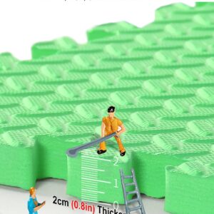 Interlocking Foam Tiles 10 Piece 24in X 24in Eva Foam Flooring Tiles for Playroom Gym Studio, Crawling Jigsaw Play Mat, Heavy Workout Equipment Floor Protection (Color : Style3)