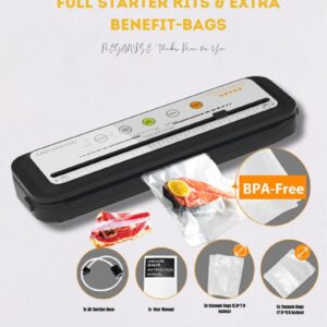 MegaWise Powerful and Compact Vacuum Sealer Machine (Silver)