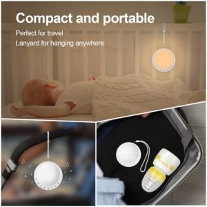 Dremkit White Noise Machine Baby,Portable Sound Machine for Baby Kids,Rechargeable Lullaby Machine with Night Light for Travel Nursery,Sound Machine for Sleeping