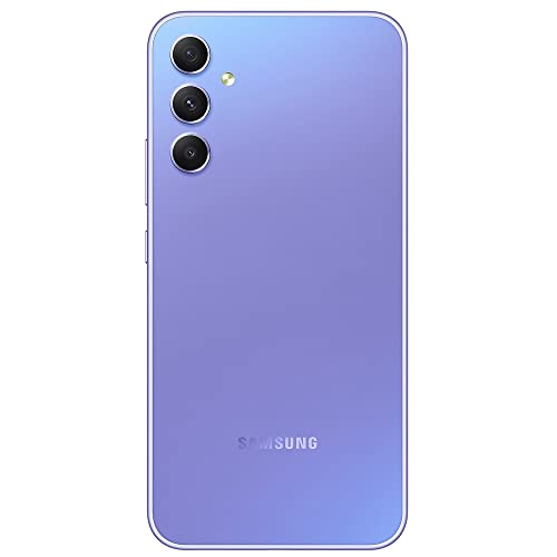 SAMSUNG Galaxy A34 5G + 4G LTE (128GB + 6GB) Unlocked Worldwide (Only T-Mobile/Mint/Metro USA Market) 6.6" 120Hz 48MP Triple Camera + (25W Wall Charger) (Awesome Violet (SM-A346M))