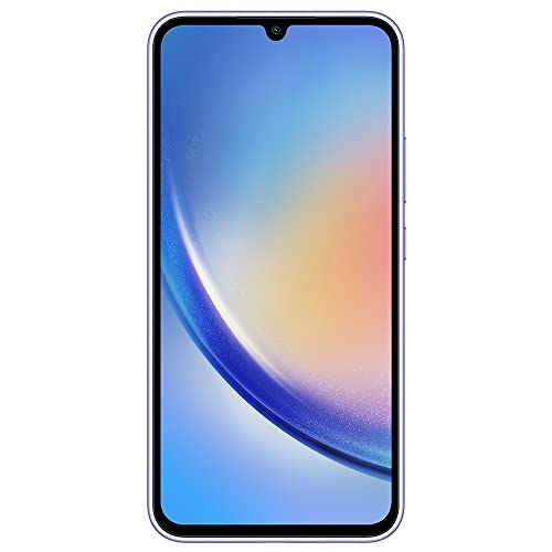 SAMSUNG Galaxy A34 5G + 4G LTE (128GB + 6GB) Unlocked Worldwide (Only T-Mobile/Mint/Metro USA Market) 6.6" 120Hz 48MP Triple Camera + (25W Wall Charger) (Awesome Violet (SM-A346M))