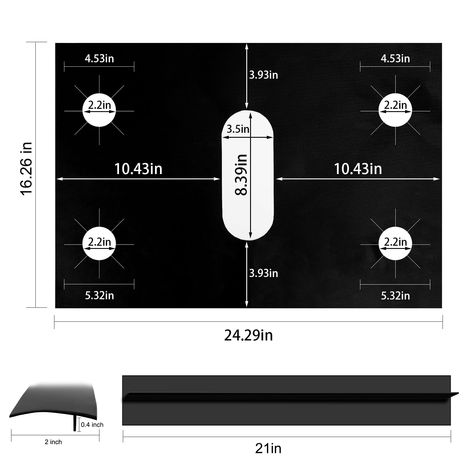 Stove Burner Covers - DIY Gas Stove Protectors for Samsung LG Gas Range, Reusable Gas Top Stove Covers, Non-Stick Stove Liner, Stove Guard Protectors Fast Clean Liners for Kitchen/Cooking