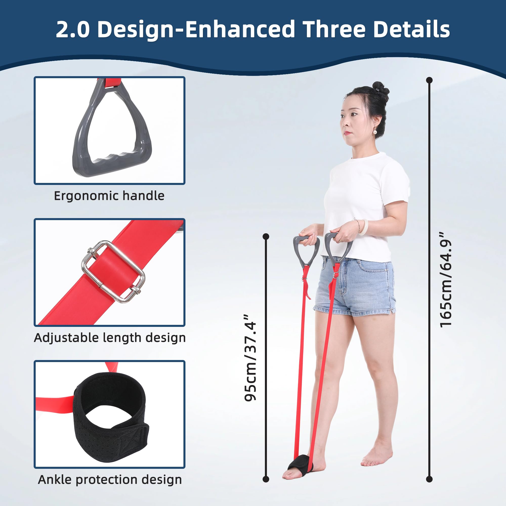 Knee Replacement Recovery Aids -Must Haves After Knee Surgery- Hip/Knee Rehabilitation Equipment, Leg Exercise - Core Flex Knee - Improve Mobility and Flexibility for Knee Pain