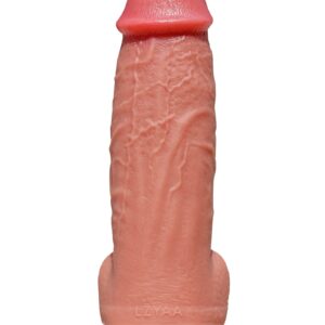 XXXL Realistic Dildo 3.1 Inch Diameter Double Layer Design 12 Inch Long Huge Thick Penis Silicone Material Big Dick Cock Adult Sex Toy Strong Suction Cup 2 Balls for Experienced Women