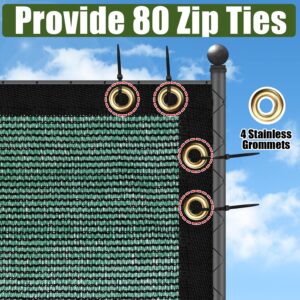 Green 6FT X 50FT Outdoor Privacy Screen Fence & Mesh Shade Net Cover, Ideal for Garden and Backyard - Enhances Privacy for Fencing & Chain Link, Perfect for Patio Privacy Wall, Slats，Freestanding